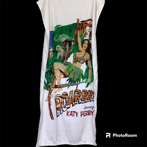 Katy Perry ROARRR! Beach Towel Pro Towels 100% Cotton Jungle Screen Print - Picture 2 of 13